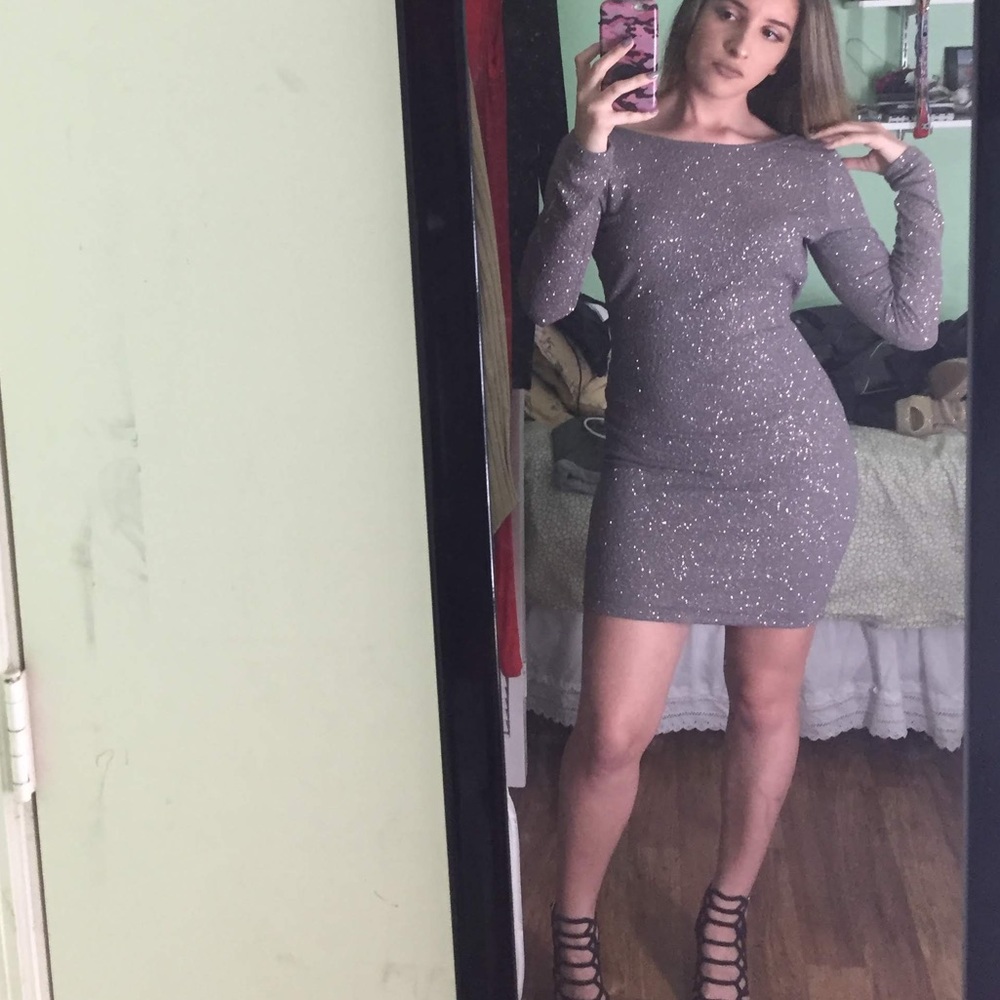 Windsor purple/grey sparkly dress size medium